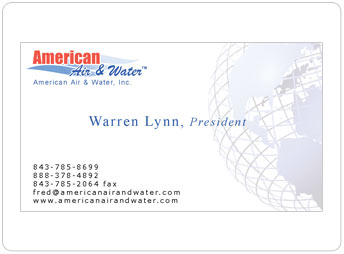 American Air & Water, Inc. Business Card